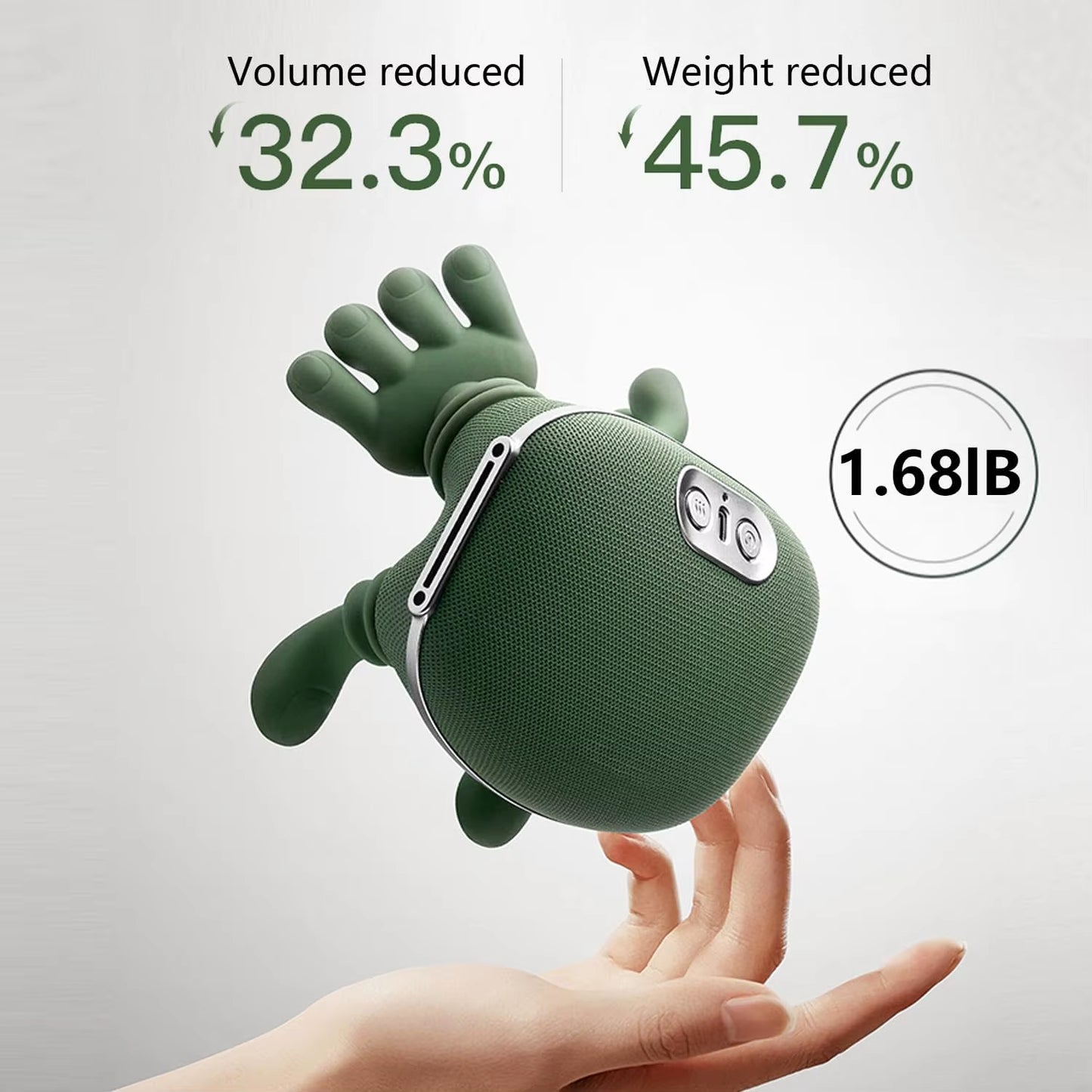 Bionic Neck Shoulder Massager Heated Back Massagers Electric Kneading Muscles Massage Pillow Neck Waist Leg Body 3-Level Modes